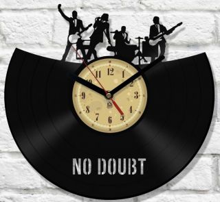 No Doubt Vinyl Clock