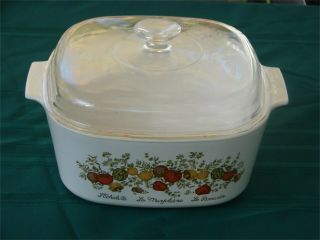 Corning Ware Spice Of Life 5 Quart Dutch Oven Casserole Dish With Domed Lid Euc