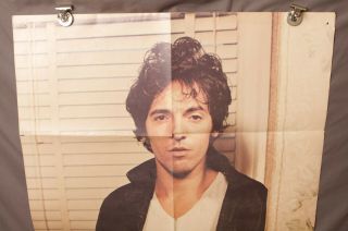 Bruce Springsteen columbia records Promo Poster The Boss E Street Band 80 ' s Vtg 2