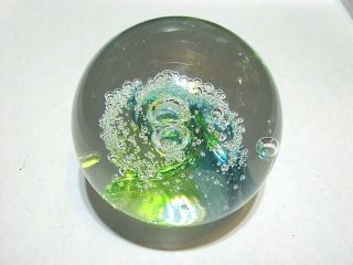 Waterford Art Glass Paperweight Evolution Cosmic Poland Made