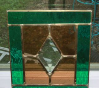 Stained Glass Hand Crafted Window Sun Catcher/ Decorative Piece 2