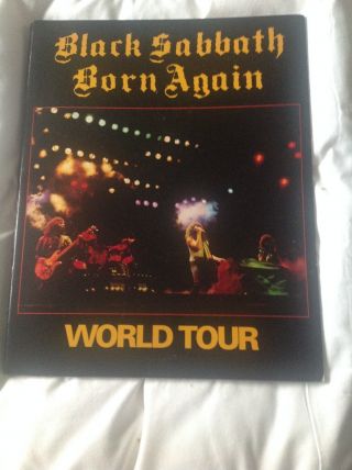 Black Sabbath Born Again Classic Tour Programme Program Iommi