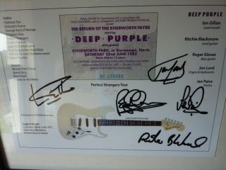 Deep Purple / Ritchie Blackmore Knebworth Tribute Framed Print 2