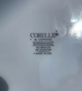 Corelle Provincial Blue Rimmed Soup Bowls (4) NOS 4