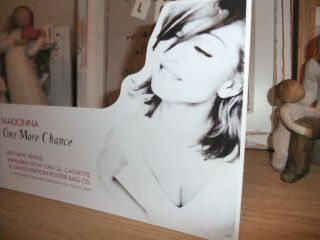 (-) RARE MADONNA ONE MORE CHANCE STAND CD LP MC SMALL COUNTER STANDEE PROMO 2