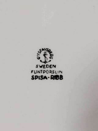 (4) MID CENTURY GUSTAVSBERG SWEDEN STIG LINDBERG SPISA - RIBB SOUP BOWLS,  2 5