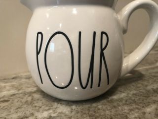 Rae Dunn “POUR” And “SCOOP” Set Sugar Bowl Pot Dish Creamer LL HTF 4