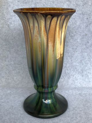 Vintage Thulin Art Pottery 9.  25 " Vase No.  221 Fantastic Glaze Ex Belgium