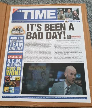 R.  E.  M.  In Time Rare 2003 Promotional Only Newspaper Uk