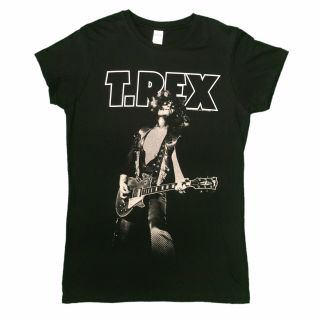 T.  Rex Marc Bolan Glam Glitter Ladies Official T - Shirt Various Sizes