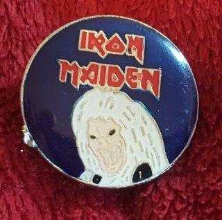 Rare Collectable Iron Maiden Pin Badge Bruce Dickinson Dio Sabbath Rock Metal