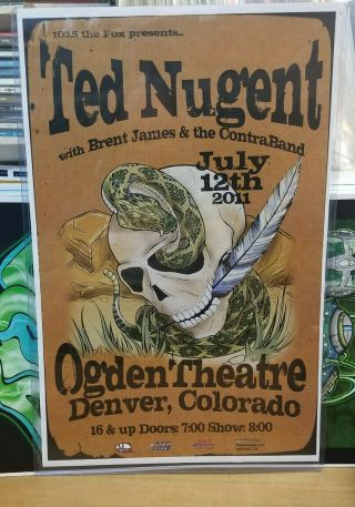 Ted Nugent Poster Late 2000 