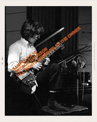 Beatles Photo George Harrison Early 1968 Trident Studio Sessions