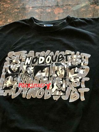 Vintage 2002 No Doubt " Rocksteady Tour " T - Shirt Gwen Stefani