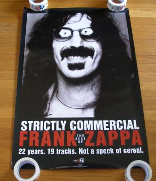 Frank Zappa 1995 Strictly Commercial Ryko In - Store Promotional 24 " X 36 " Poster