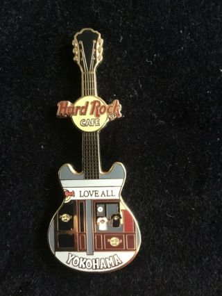 Hard Rock Cafe Yocohama Facade Guitar Pin (b)