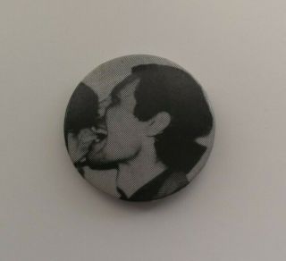 Vintage Charlie Watts /mick Jagger Rolling Stones - Pin Badge Circa Late 1970s