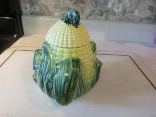 STANFORD WARE CORN POTTERY 32 OZ LIDDED TEAPOT 7.  5 INCHES TALL EUC 2