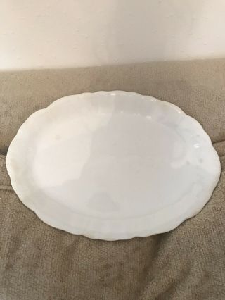 White Ironstone Oval Platter