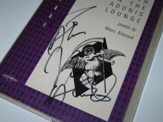 MARC ALMOND - THE ANGEL OF DEATH IN THE ADONIS LOUNGE - SIGNED BOOK 2