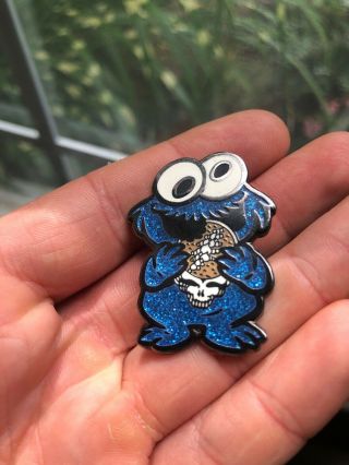 Grateful Dead Steal Your Face Cookie Monster Pin