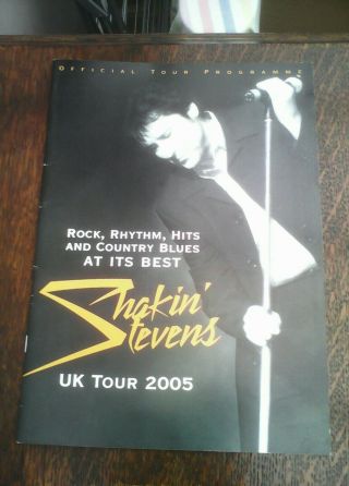 Shakin Stevens Uk Tour Souvenir Programme 2005