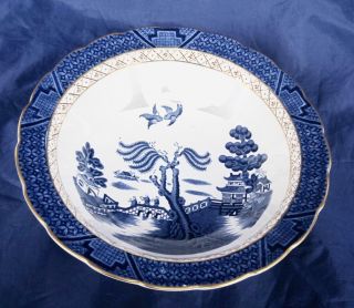 Booths Real Old Willow Open Vegetable Bowl Dish A8025 Royal Doulton Blue & Gold