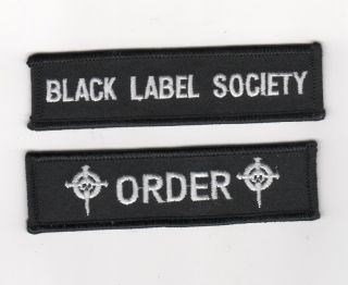 Black Label Society Patch Series: Black Label Society Sdmf Bls,  Order,  2 - Tab Set