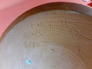 Early Ned Foltz 1975 Redware Pie Plate 3