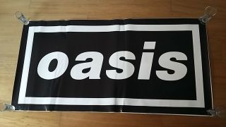 Oasis - Giant Logo Sticker - Knebworth 1996 - 75cm X 150cm -