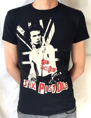 Sex Pistols Sid Vicious Official T - Shirt (s) Og 2009 Punk 27i