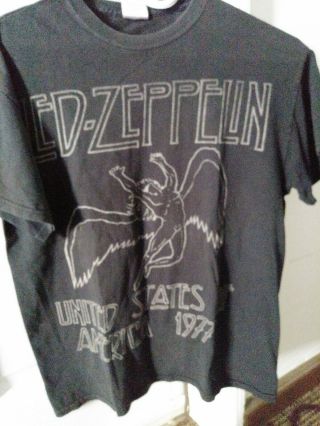 Led Zepplin T Shirt United States Of America 1977 Vintage Myth Gem 2003 Medium