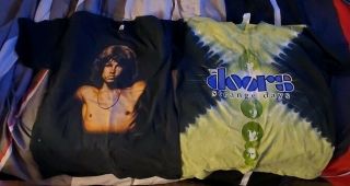 The Doors Jim Morrison Set Of 2 Tshirts Size L