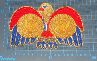 Belt Buckle Elvis Presley Jumpsuit Cape American Eagle Costume Embroidery Patch