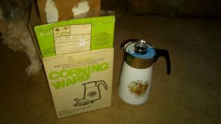 Corning Ware Percolator 10 Cup Stove Top Coffee Pot Spice Of Life