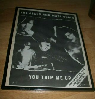 The Jesus And Mary Chain Vintage Press Poster Framed 1985