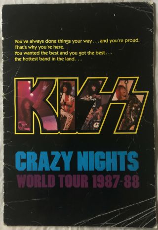 Kiss - Crazy Nights Tourbook Very Rare