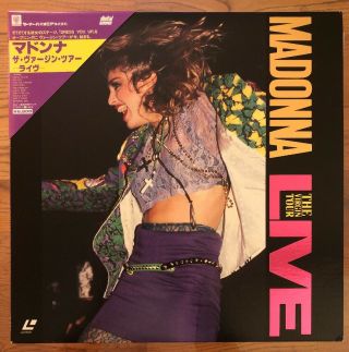 Madonna The Virgin Tour Japan 1985 Laserdisc No Promo Tickets Madame X Blue Dvd