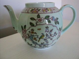 Adams " Singapore Bird " Calyx Ware English Ironstone Mini Teapot (no Lid)