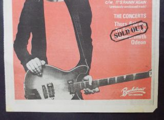 TOM PETTY,  THE HEARTBREAKERS DAMN THE TORPEDOES LP POSTER ADVERT CUTTING 1980 3