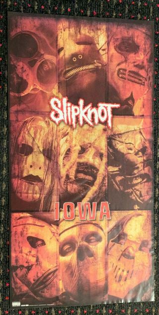 Slipknot Iowa 14x28 Record Store Promo Poster Nu Metal Roadrunner