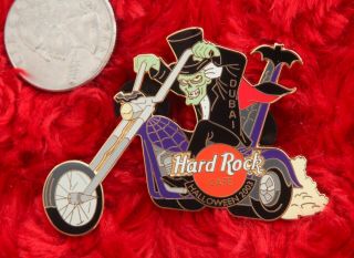 Hard Rock Cafe Pin Dubai Halloween Motorcycle Chopper Ghoul Monster Bat Vampire