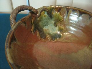 Studio Art Pottery Double Handled Bowl Signed Monte Vende 3