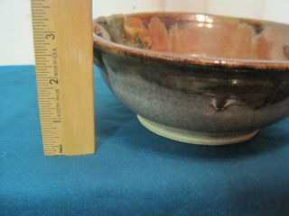 Studio Art Pottery Double Handled Bowl Signed Monte Vende 7