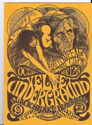 Htf Velvet Underground Halloween 1968 Hb Retinal Circus 34 Nm Low Bid