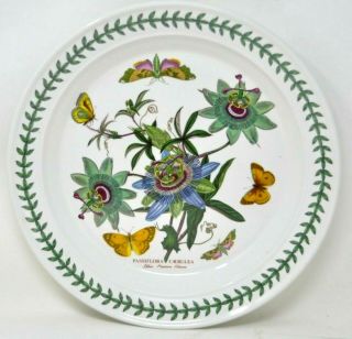 Portmeirion Botanic Garden Chop Plate Platter Blue Passion Flower 12 3/8 "