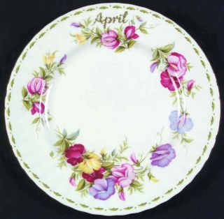 Royal Albert Flower Of The Month (montrose) April Salad Plate 6724570