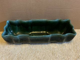 Vintage Hull Imperial Usa Pottery F72 Green Drip Glaze Window Box Planter Oblong
