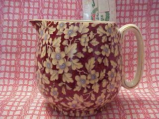 Lord Nelson Ware Royal Brocade Chintz Pitcher 4 1/4 In Tall.