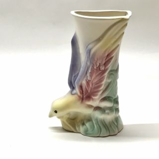 Vintage Ceramic Bird Wall Pocket Vase